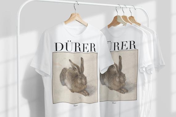 Albrecht Duerer Tavşan Unisex T-Shirt | Ünlü Sanatçı T-Shirt | Alman Sanatçı | Alman Sanatı | Dünyaca Ünlü Sanat | Hediye_60f43aa82774d.jpeg