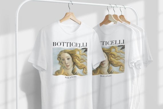 Botticelli Venüs'ün Doğuşu Detay Unisex T-Shirt | Ünlü Sanatçı T-Shirt | İtalyan Sanatçı | İtalyan Sanatı | Dünyaca Ünlü Sanat | Sanatçı Hediyesi_60f42a9326bbb.jpeg