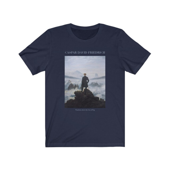 Caspar David Friedrich Wanderer Sea of Fog T-Shirt'ün Üzerinde | Ünlü Sanatçı T-Shirt | Alman Sanatçı | Alman Sanatı | Sanat Hediyesi_60f4330029302.jpeg