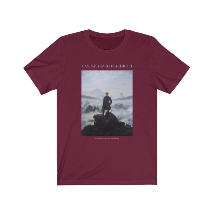 Caspar David Friedrich Wanderer Sea of Fog T-Shirt'ün Üzerinde | Ünlü Sanatçı T-Shirt | Alman Sanatçı | Alman Sanatı | Sanat Hediyesi_60f433081d04e.jpeg