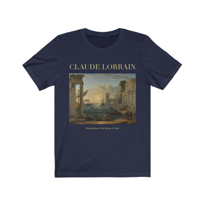 Claude Lorraine Queen of Saba T-Shirt'ün Gemiye Binmesi | Ünlü Sanatçı T-Shirt | Fransız Sanatçı | Fransız Sanatı | Dünyaca Ünlü Sanat | Sanatçı Hediyesi_60f433dfcdda4.jpeg