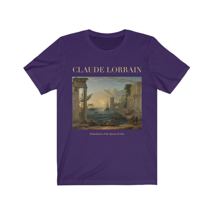 Claude Lorraine Queen of Saba T-Shirt'ün Gemiye Binmesi | Ünlü Sanatçı T-Shirt | Fransız Sanatçı | Fransız Sanatı | Dünyaca Ünlü Sanat | Sanatçı Hediyesi_60f433e39b5e7.jpeg