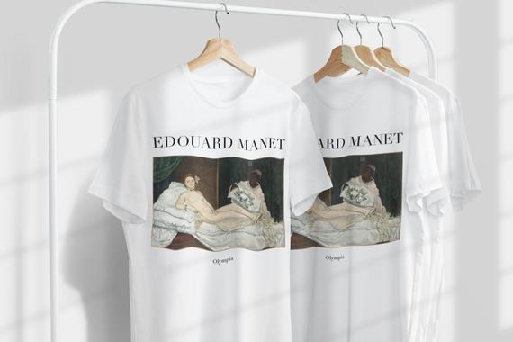 Edouard Manet Olympia Tişört | Ünlü Sanatçı T-Shirt | Fransız Sanatçı | Fransız Sanatı | Sanat Hediyesi_60f4331e61dfb.jpeg