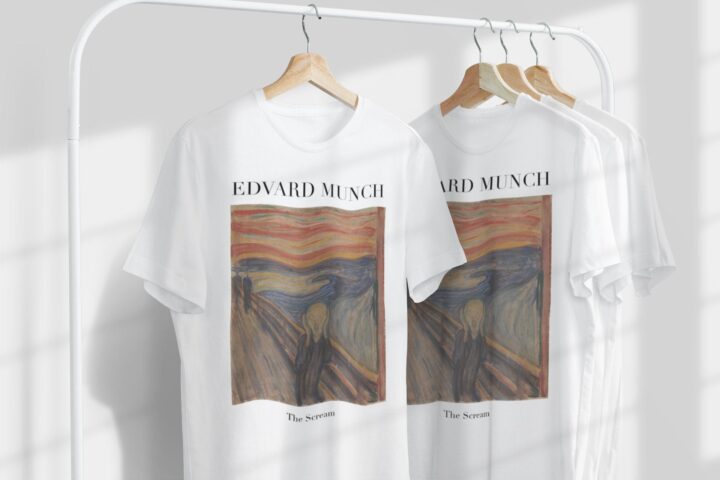 Edvard Munch Çığlık Unisex Tişört | Ünlü Sanatçı T-Shirt | Norveçli Sanatçı | Norveç Sanatı | Dünyaca Ünlü Sanat | Sanatçı Hediyesi_60f43901cfaa0.jpeg