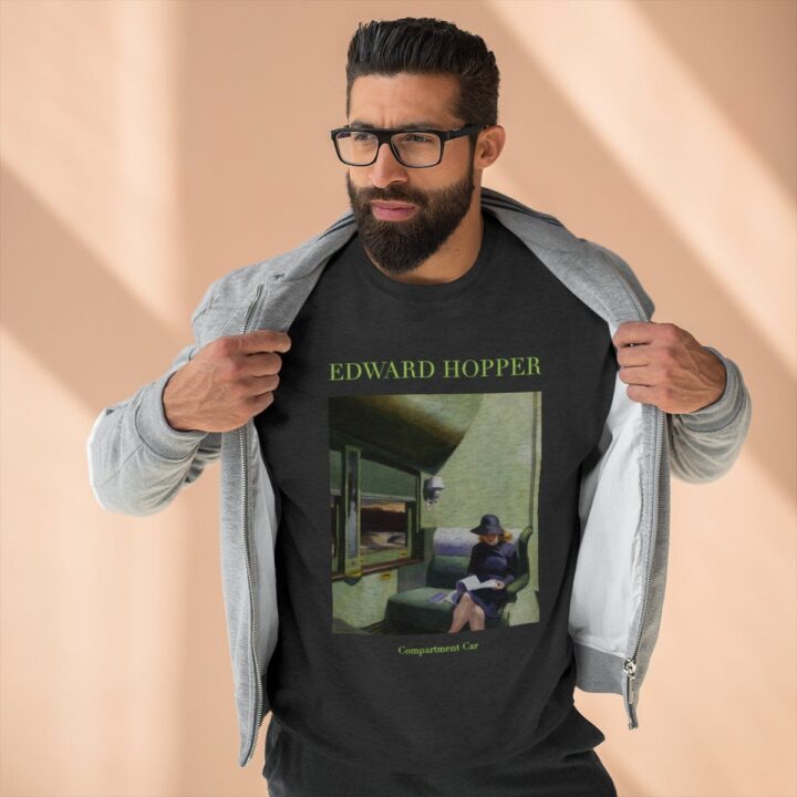 Edward Hopper Bölmesi Araba Unisex Sweatshirt | Ünlü Sanatçı Sweatshirt | Amerikalı Sanatçı | Amerikan Sanatı | Dünyaca Ünlü Sanat | Sanatçı Hediyesi_60f440e321622.jpeg
