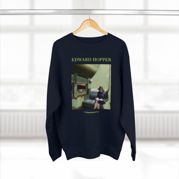Edward Hopper Bölmesi Araba Unisex Sweatshirt | Ünlü Sanatçı Sweatshirt | Amerikalı Sanatçı | Amerikan Sanatı | Dünyaca Ünlü Sanat | Sanatçı Hediyesi_60f440f6a30f3.jpeg