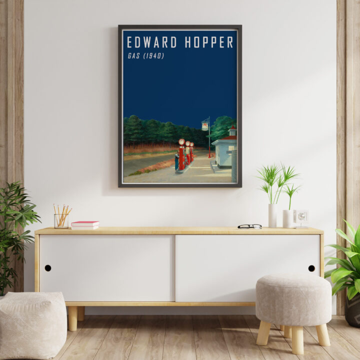 Edward Hopper Gaz Sergisi Poster Baskısı, Galeri Kalitesi, Duvar Sanatı Dekoru, İdeal Hediye, Çeşitli Boyutlar_60f4c05e7089e.jpeg