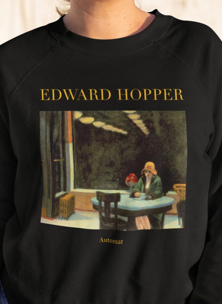 Edward Hopper Otomat Unisex Sweatshirt | Ünlü Sanatçı Sweatshirt | Amerikalı Sanatçı | Amerikan Sanatı | Dünyaca Ünlü Sanat | Sanatçı Hediyesi_60f44087f304d.jpeg