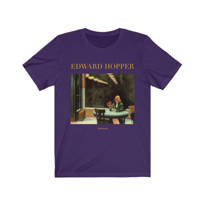 Edward Hopper Otomat Unisex Tişört | Ünlü Sanatçı T-Shirt | Amerikalı Sanatçı | Amerikan Sanatı | Dünyaca Ünlü Sanat | Sanatçı Hediyesi_60f42dccdfaae.jpeg
