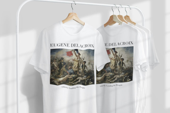 Eugene Delacroix Liberty Lider İnsanlar Unisex T-Shirt | Ünlü Sanatçı T-Shirt | Fransız Sanatçı | Fransız Sanatı | Dünyaca Ünlü Sanat | Sanatçı Hediyesi_60f42a1c46f29.jpeg