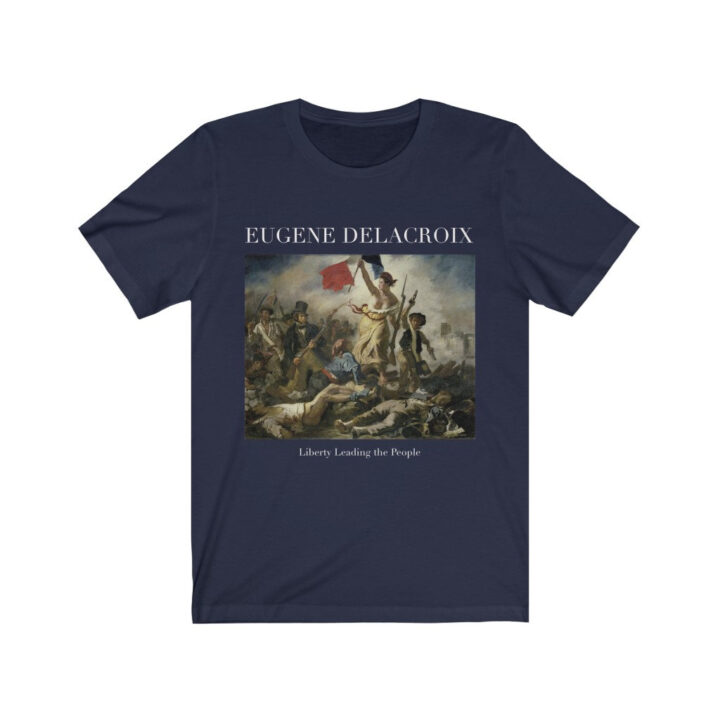 Eugene Delacroix Liberty Lider İnsanlar Unisex T-Shirt | Ünlü Sanatçı T-Shirt | Fransız Sanatçı | Fransız Sanatı | Dünyaca Ünlü Sanat | Sanatçı Hediyesi_60f42a3322855.jpeg