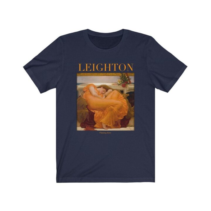 Frederick Leighton Flaming June Unisex T-Shirt | Ünlü Sanatçı T-Shirt | İngiliz Sanatçı | İngiliz Sanatı | Dünyaca Ünlü Sanat | Sanatçı Hediyesi_60f4364d07d40.jpeg