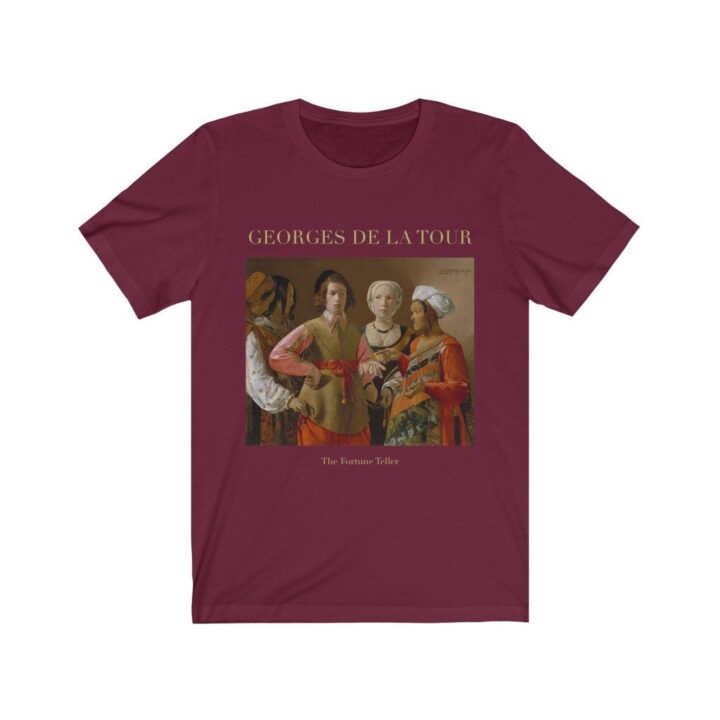 Georges de la Tour The Fortune Teller Unisex T-Shirt | Ünlü Sanatçı T-Shirt | Fransız Sanatçı | Fransız Sanatı | Dünyaca Ünlü Sanat | Sanatçı Hediyesi_60f43521cd6ce.jpeg