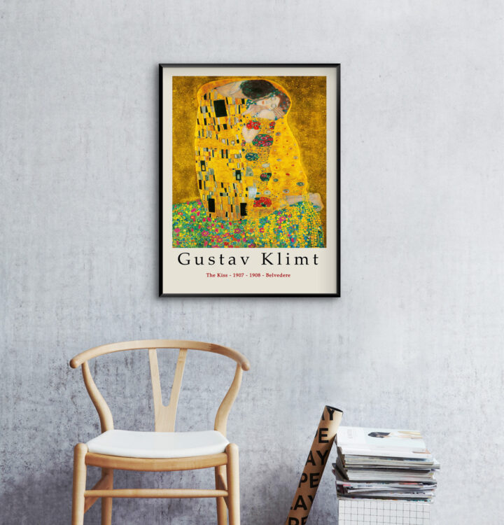 Gustav Klimt Poster – Galeri Kalitesinde Baskı – Öpücük – Duvar Sanatı Dekoru – Birden Fazla Boyut Mevcuttur_60f4b7579451a.jpeg