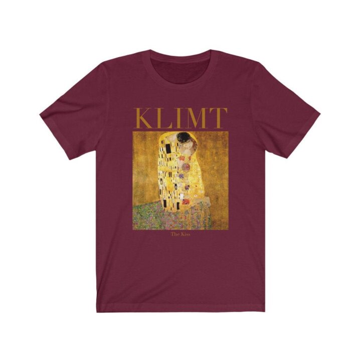 Gustav Klimt The Kiss Unisex Tişört | Ünlü Sanatçı T-Shirt | Avusturyalı Sanatçı | Avusturya Sanatı | Dünyaca Ünlü Sanat | Sanatçı Hediyesi_60f43608221a0.jpeg