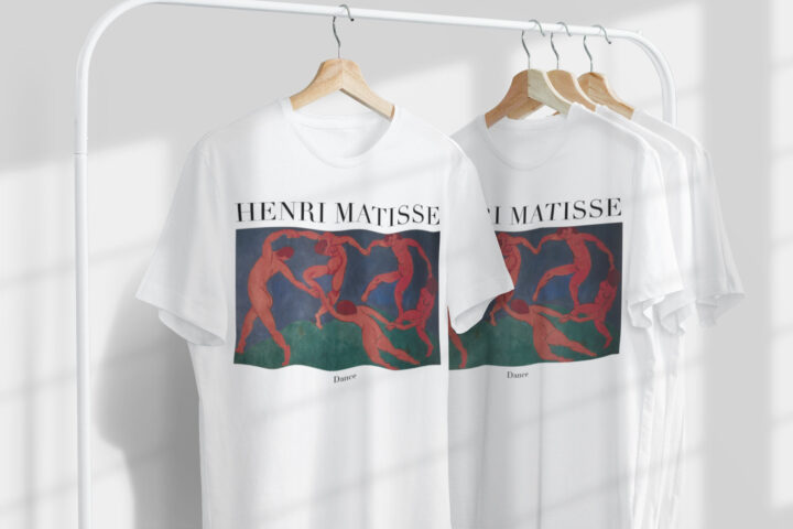 Henri Matisse Dans Üniseks Tişört | Ünlü Sanatçı T-Shirt | Fransız Sanatçı | Fransız Sanatı | Dünyaca Ünlü Sanat | Sanatçı Hediyesi_60f4298b16a18.jpeg