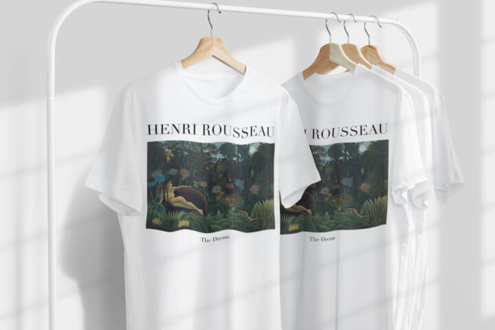 Henri Rousseau Rüya Unisex Tişört | Ünlü Sanatçı T-Shirt | Fransız Sanatçı | Fransız Sanatı | Dünyaca Ünlü Sanat | Sanatçı Hediyesi_60f43810b1193.jpeg