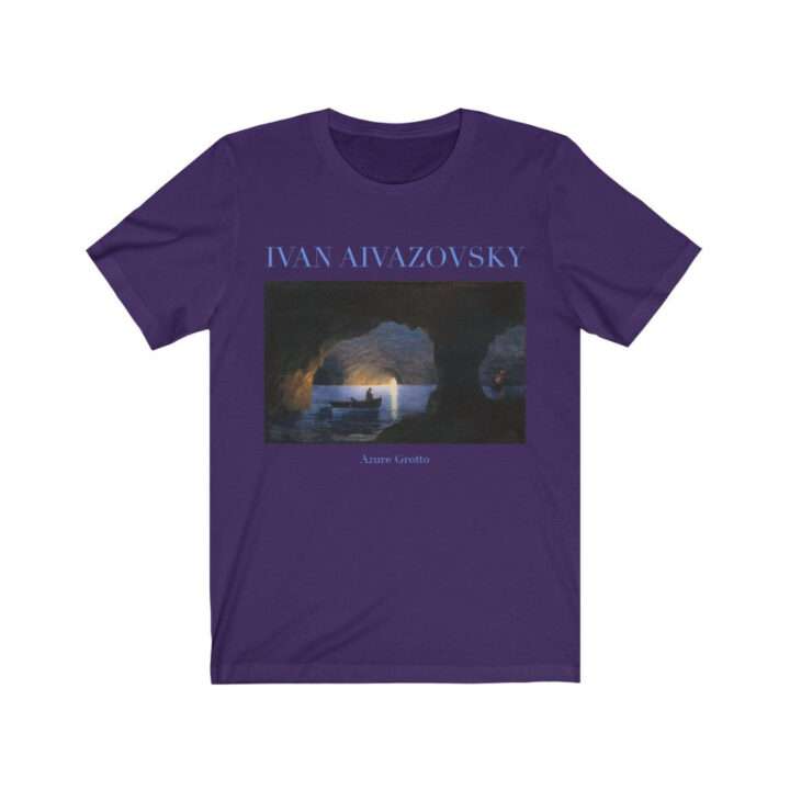 Ivan Aivazovsky Azure Grotto Unisex T-Shirt | Ünlü Sanatçı T-Shirt | Rus Sanatçı | Rus Sanatı | Sanat Hediyesi_60f42eb16d01e.jpeg