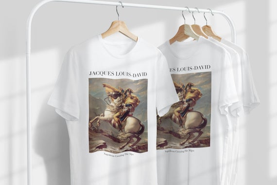 Jacques-Louis David Napoleon Üniseks Tişört | Ünlü Sanatçı T-Shirt | Fransız Sanatçı | Fransız Sanatı | Dünyaca Ünlü Sanat | Sanatçı Hediyesi_60f43585382cf.jpeg