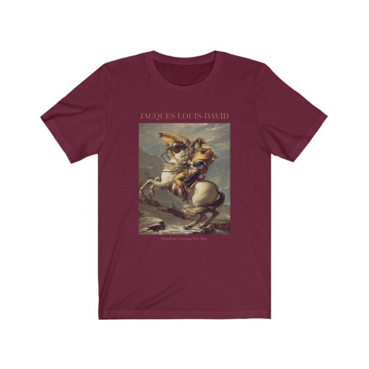 Jacques-Louis David Napoleon Üniseks Tişört | Ünlü Sanatçı T-Shirt | Fransız Sanatçı | Fransız Sanatı | Dünyaca Ünlü Sanat | Sanatçı Hediyesi_60f435ba5f438.jpeg