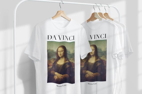 Leonardo da Vinci Mona Lisa Üniseks Tişört | Ünlü Sanatçı T-Shirt | İtalyan Sanatçı | İtalyan Sanatı | Dünyaca Ünlü Sanat | Hediye_60f42b28902ed.jpeg