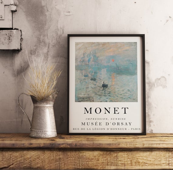 Monet Sergi Posteri, İzlenim Gün Doğumu, Galeri Kalitesinde Sanat, Çiçek, Bahçe, Manzara, Doğa, Duvar Sanatı Dekoru, Vintage, Hediye_60f4b1ad535f6.jpeg