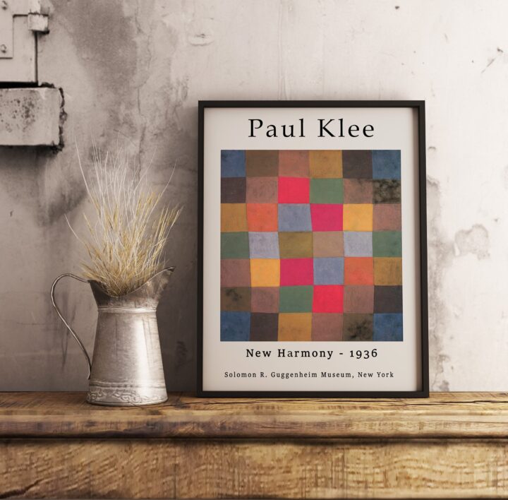 Paul Klee Sergi Posteri, Yeni Uyum , Paul Klee Soyut Baskı, Duvar Sanatı Dekoru, Hediye Fikri_60f4b9778bc34.jpeg