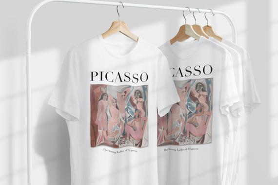 Picasso Avignon Unisex T-Shirt Bayanlar | Ünlü Sanatçı T-Shirt | İspanyol Sanatçı | İspanyol Sanatı | Dünyaca Ünlü Sanat | Sanatçı Hediyesi_60f42929b8ea4.jpeg