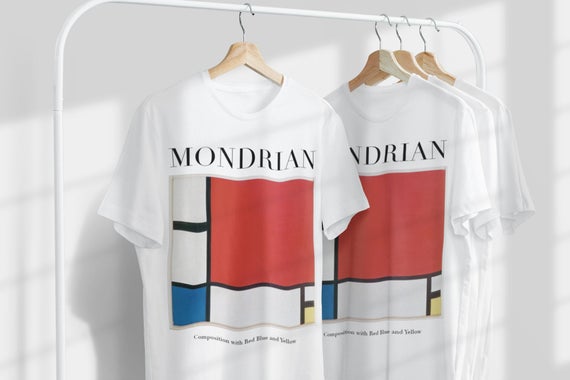 Piet Mondrian Kompozisyon w. Kırmızı Mavi Sarı Unisex T-Shirt | Ünlü Sanatçı T-Shirt | Hollandalı Sanatçı | Hollanda Sanatı | Dünyaca Ünlü Sanat | Hediye_60f431fcd760d.jpeg