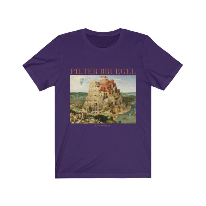 Pieter Bruegel Babil Kulesi Unisex T-Shirt | Ünlü Sanatçı T-Shirt | Hollandalı Sanatçı | Hollanda Sanatı | Dünyaca Ünlü Sanat | Hediye_60f43a8cf3051.jpeg