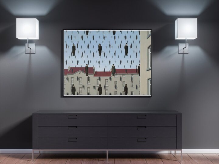 Rene Magritte Sanat Posteri, Galeri Kalitesinde Baskı, Golconda, Duvar Sanatı Dekoru, Çoklu Boyutlar Mevcuttur_60f4be11b1f20.jpeg