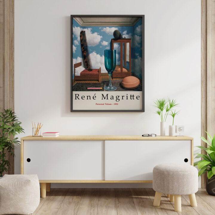 Rene Magritte Sanat Posteri, Galeri Kalitesinde Baskı, Kişisel Değerler, Sürrealist Duvar Sanatı Dekoru, Magritte Sergi Baskısı_60f4bba3a9708.jpeg