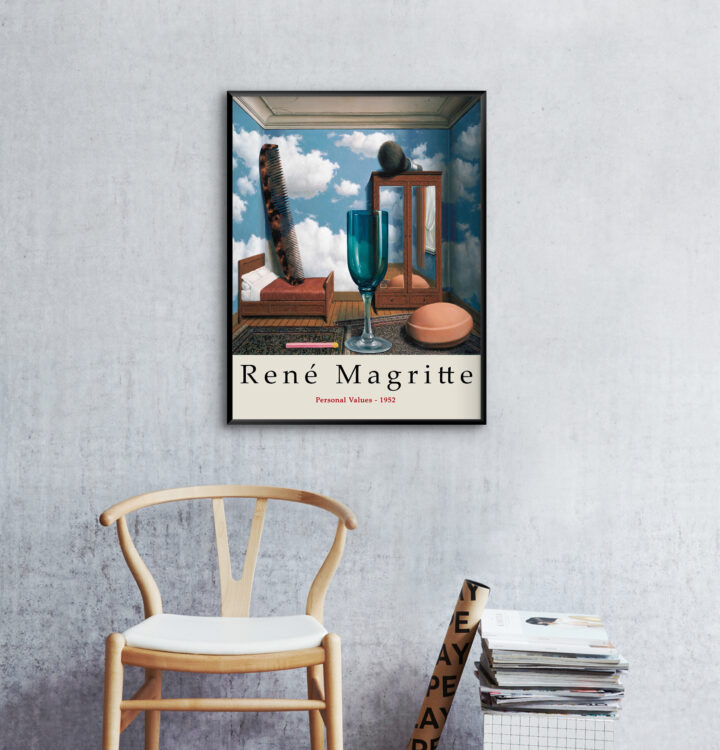 Rene Magritte Sanat Posteri, Galeri Kalitesinde Baskı, Kişisel Değerler, Sürrealist Duvar Sanatı Dekoru, Magritte Sergi Baskısı_60f4bbbb6a071.jpeg