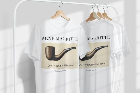 Rene Magritte Treachery of Images Unisex T-Shirt | Ünlü Sanatçı T-Shirt | Belçikalı Sanatçı | Belçika Sanatı | Sanat Hediyesi_60f43039d4e73.jpeg