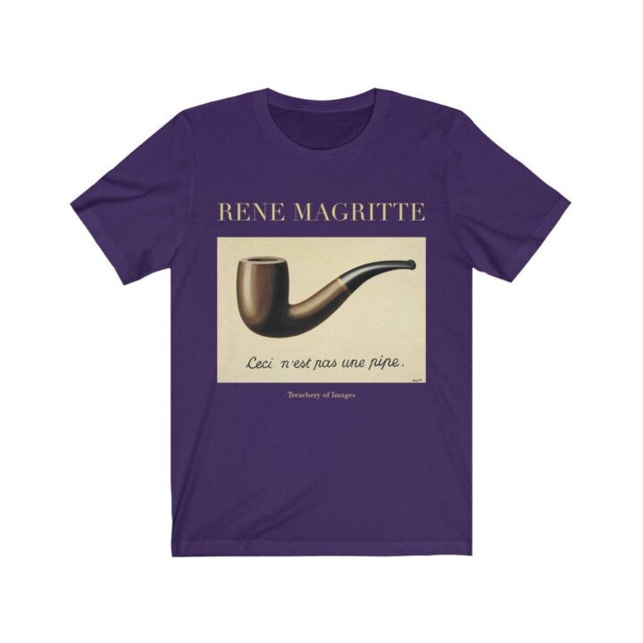 Rene Magritte Treachery of Images Unisex T-Shirt | Ünlü Sanatçı T-Shirt | Belçikalı Sanatçı | Belçika Sanatı | Sanat Hediyesi_60f430690f440.jpeg