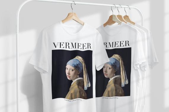 Vermeer İnci Küpeli Kız Unisex T-Shirt | Ünlü Sanatçı T-Shirt | Hollandalı Sanatçı | Hollanda Sanatı | Dünyaca Ünlü Sanat | Sanatçı Hediyesi_60f43b511dc73.jpeg