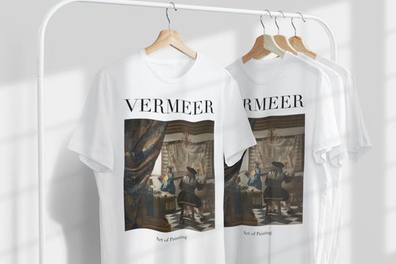 Vermeer Resim Sanatı Unisex T-Shirt | Ünlü Sanatçı T-Shirt | Hollandalı Sanatçı | Hollanda Sanatı | Dünyaca Ünlü Sanat | Sanatçı Hediyesi_60f430845af87.jpeg