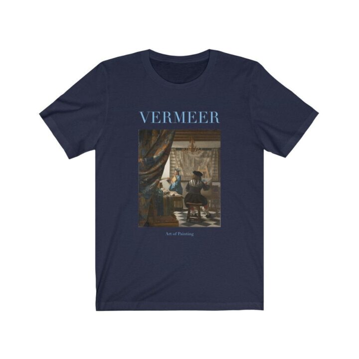 Vermeer Resim Sanatı Unisex T-Shirt | Ünlü Sanatçı T-Shirt | Hollandalı Sanatçı | Hollanda Sanatı | Dünyaca Ünlü Sanat | Sanatçı Hediyesi_60f430b4d0f60.jpeg